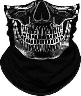 Obacle Skull Face Mask for Dust Wind Sun Protection Men Women Motorcycle Riding
