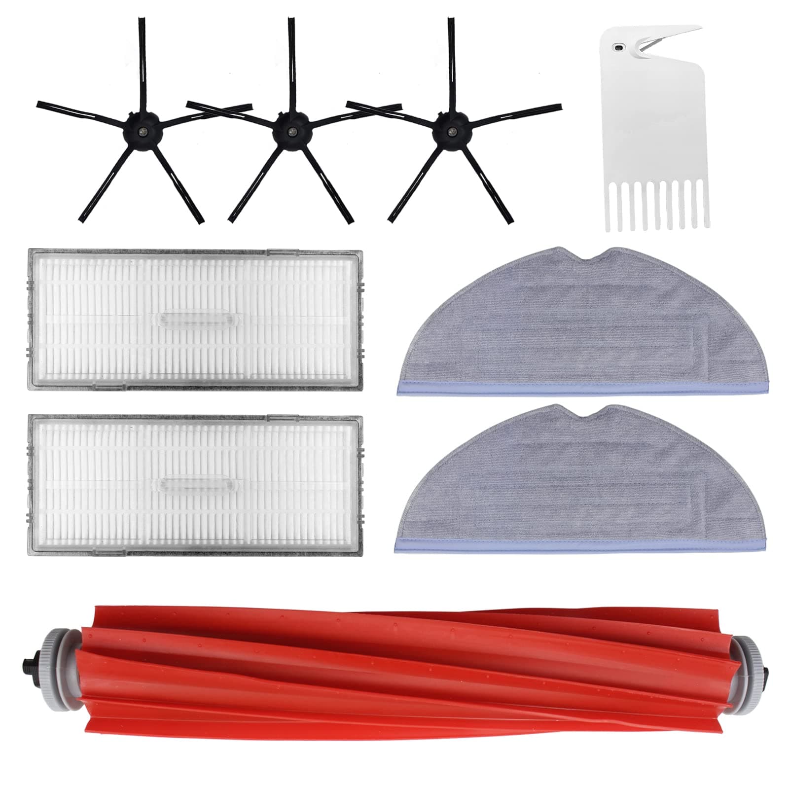9 Pack S7 accessories kit compatible for Xiaomi Roborock S7 S7+ S7 Pro S7 MaxV S7 MaxV Ultra accessories replacement parts S75 T7 plus T7S brush roller, filters, side brush, mop cloths