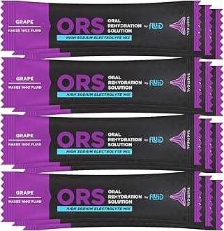 Fluid Tactical - ORS Extreme Dehydration Electrolytes, Grape | 12 Count Stick Packs