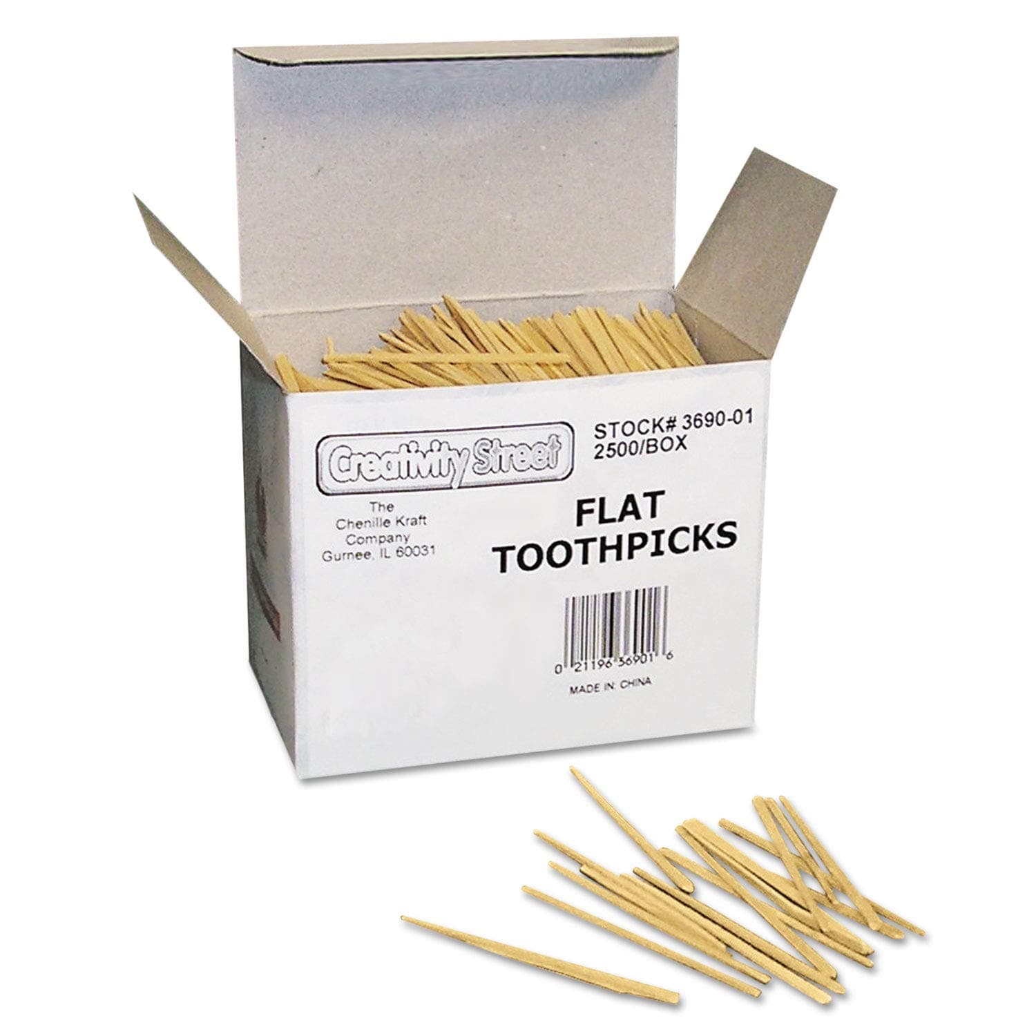 Chenille Kraft CKC369001 - Flat Wood Toothpicks