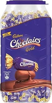 Cadbury Choclairs Gold 117 Candies, 725.4 Gram Jar