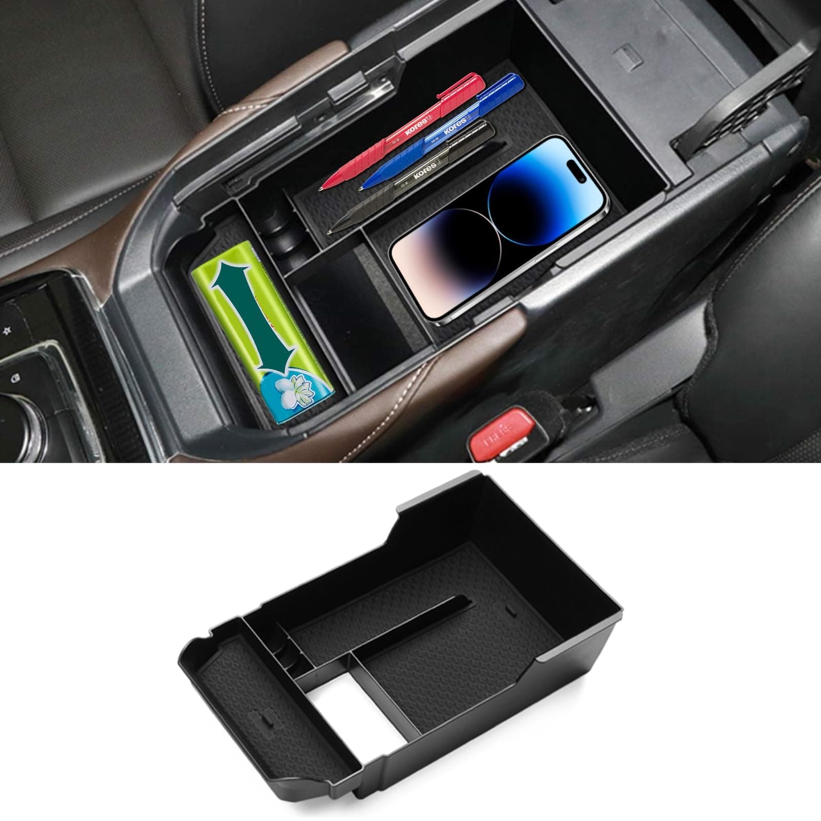 TTCR-II for Mazda CX-30 Center Console Organizer Tray 2020-2025 2026, Center Armrest Glove Storage Box Compatible with 2020-2025 Mazda CX-30 Console Organizer