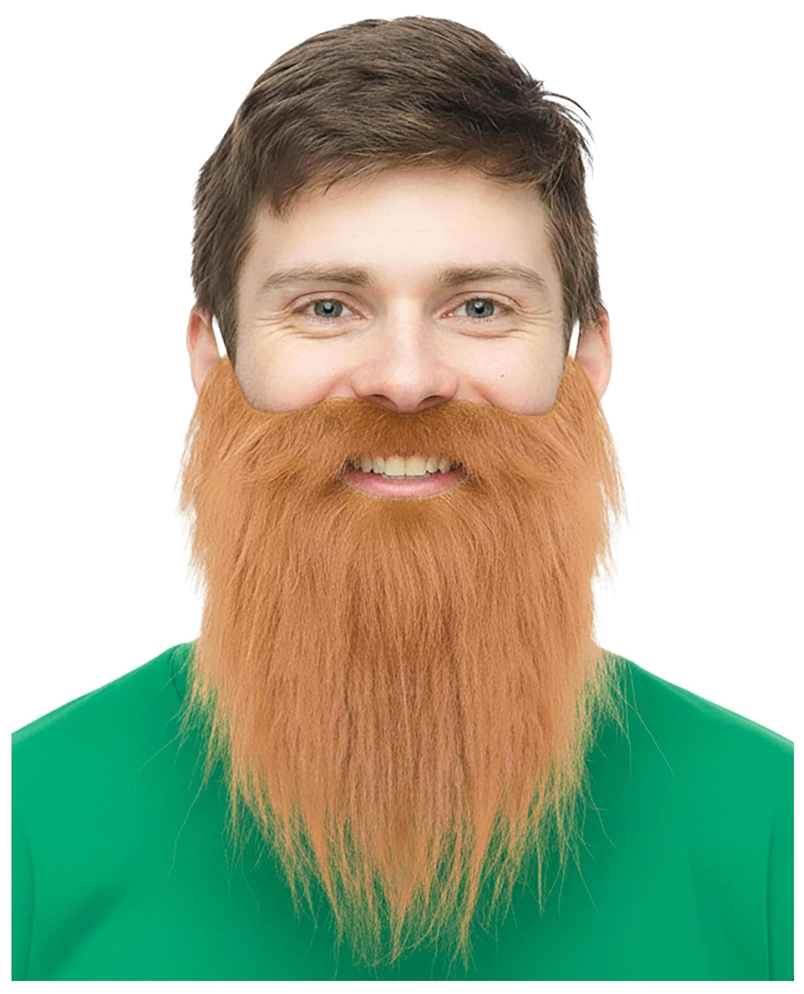 Ginger Fake Irish Beard St. Patrick's Day Leprechaun Costume Beard Accessory for Men - One Size