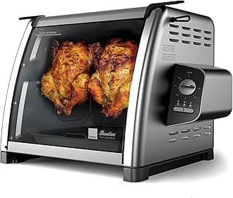 Modern Rotisserie Oven, Large Capacity (12lbs) Countertop Oven, Multi-Purpose Basket for Versatile Cooking, Easy-to-Use Controls