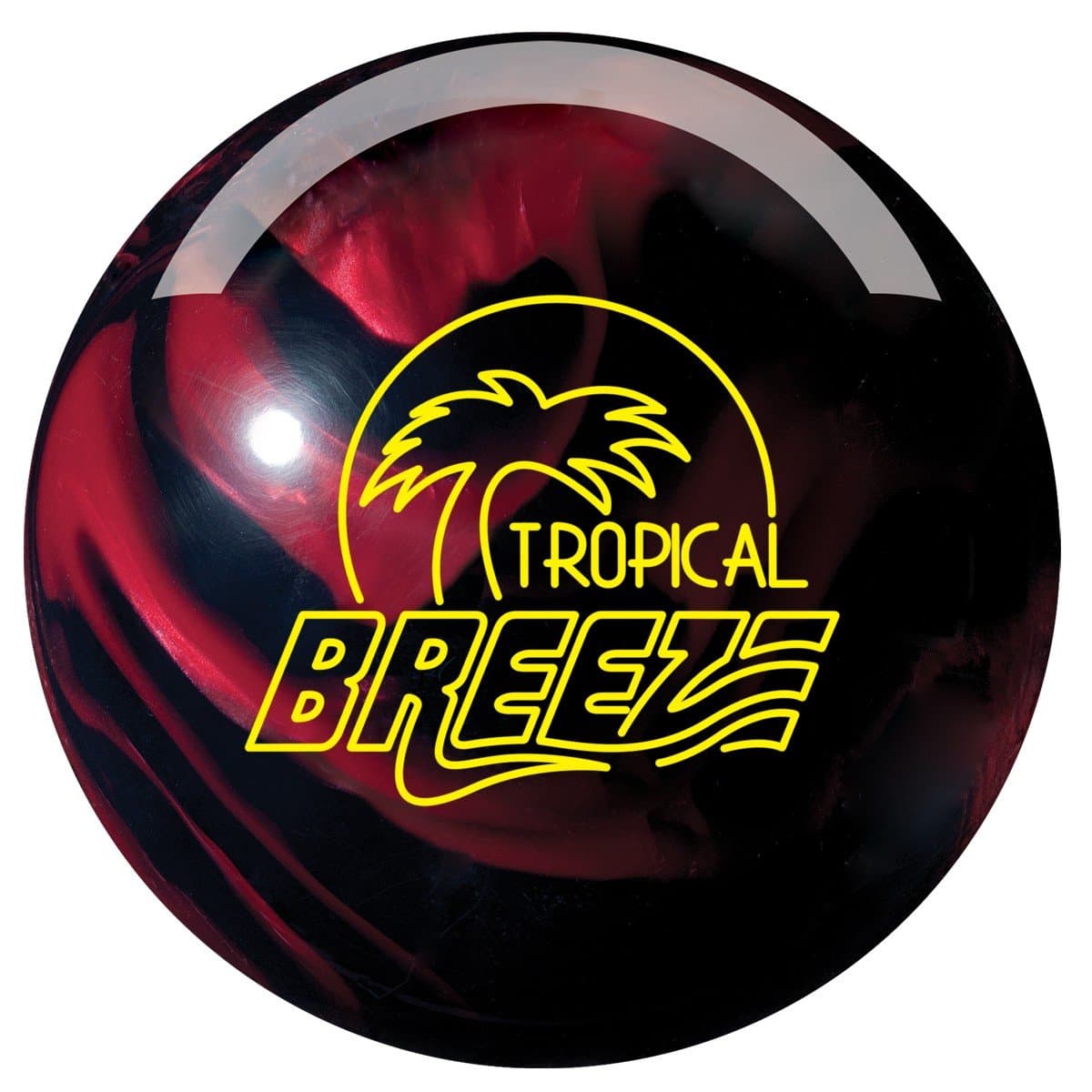 Storm Tropical Breeze Bowling Ball, Black/Cherry, 14-Pound