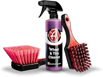 Adam's Polishes Wheel & Tire Cleaner Combo - Professional All In One Tire, Wheel, Rim, Barrel, Rubber, Well Cleaning Spray for Car Washing & Auto Detailing - Safe On Most Rim Finishes