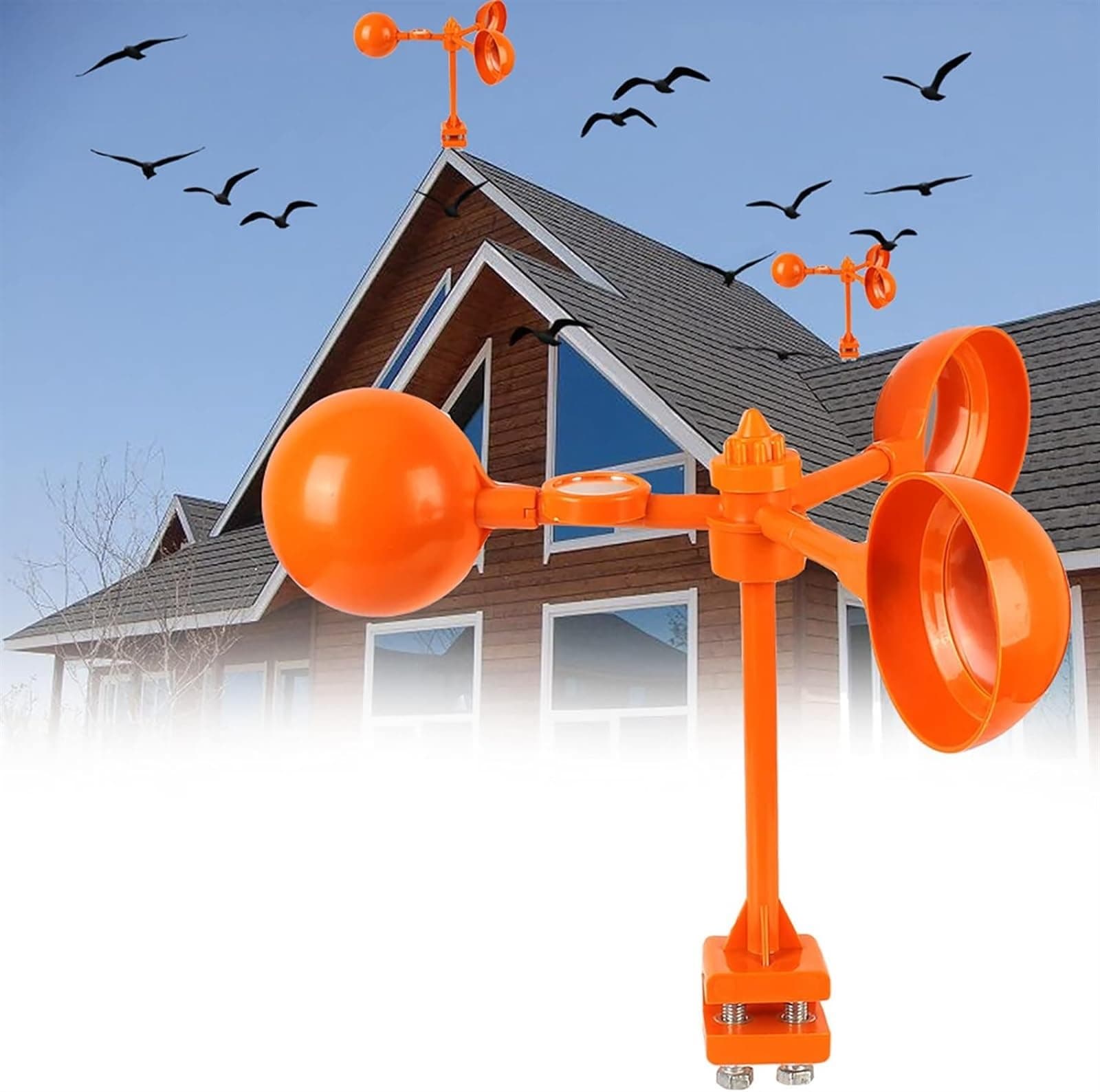 THE WHITE SHOP Flyonte Birds Reflect Deterrent Visual Bird Scarer Deterrent Devices Outdoor Bird Control for Seagull Pigeon Device to Keep Birds Away from Your Farm Boat