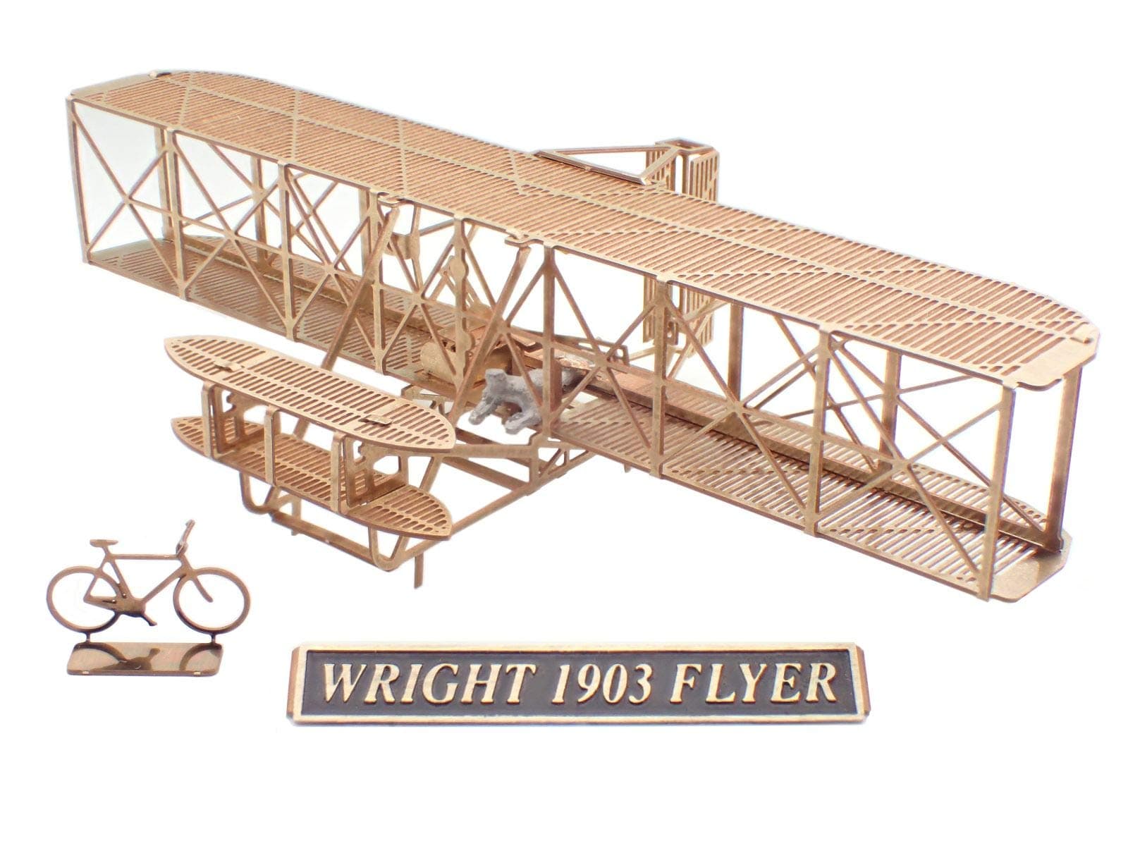 Wright 1903 Flyer - Brass Model Airplane Kit (1:160) Scale by Aero Base