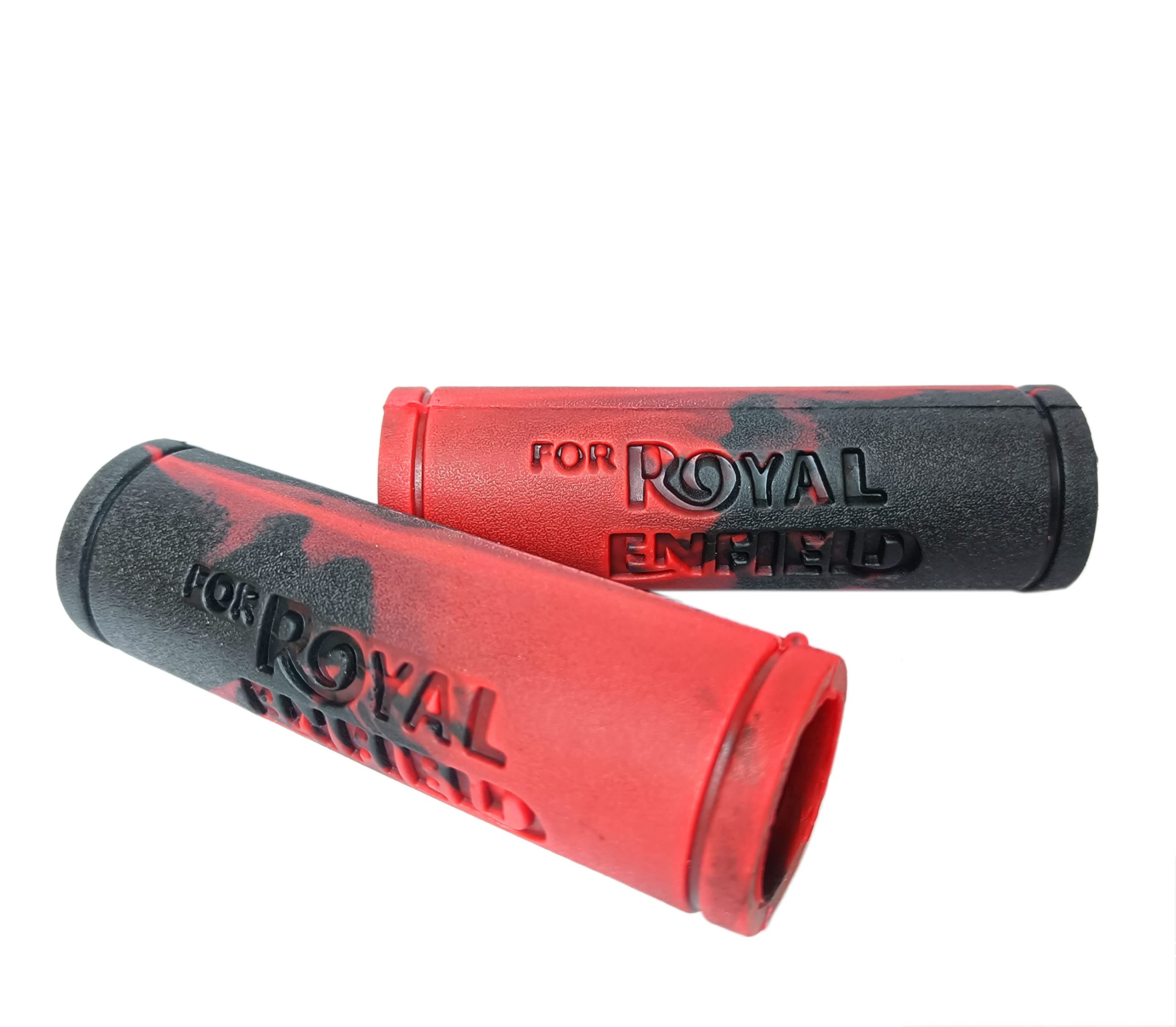 Kohli Bullet Accessories Handle Grip Rubber Compatible with RE All 350/500 cc Bikes (Red Black)