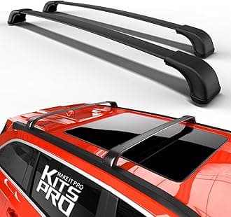 KitsPro 260lb Roof Rack Cross Bars for 2014-2019 Toyota Highlander SE XLE LE Plus Limited, Matte Black Heavy Duty Aluminum Cargo Crossbar