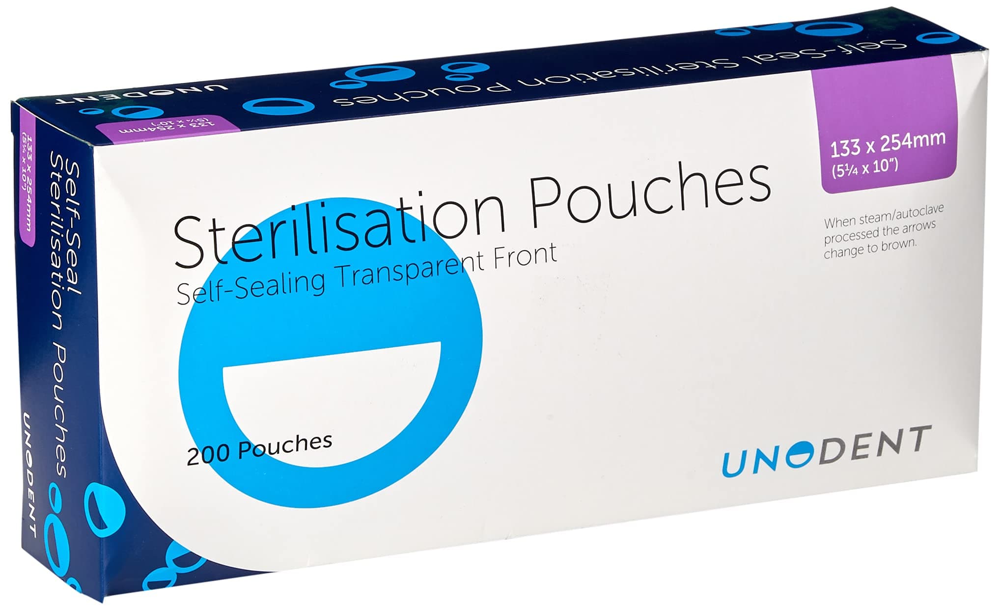 GBS525 Sterilisation Pouch, 135 mm x 254 mm (Pack of 200)