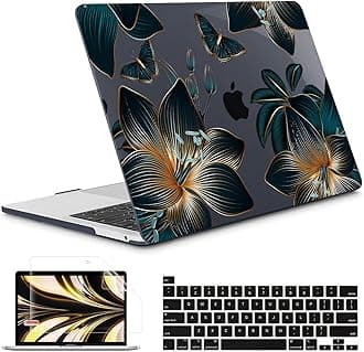 TuiklolCompatible with 2022 MacBook Pro 13 Inch M2 Clip, 2021 2020 Release M1 A2338 A2289 A2251, Hard Shell Case for MacBook Pro 13" with Touch Bar Fits Touch ID and Retina Display, Butterfly