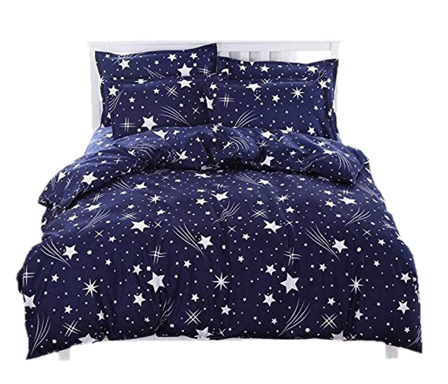 Imsid® Grace Cotton King Size Double Bedsheet, 1 Bedsheet and 2 Pillow Covers