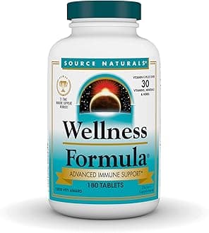 Source Naturals Wellness Formula Bio-Aligned Vitamins & Herbal Defense - Immune System Support Supplement & Immunity Booster* - 180 Tablets