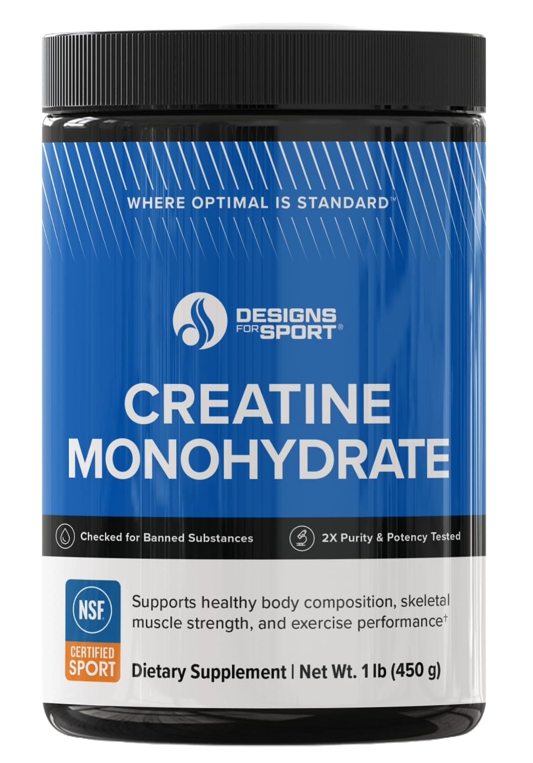 Micronized Creatine Monohydrate Unflavored Powder - NSF Certified for Sport, 90 Servings, Supports Muscle Recovery, Brain Health, Pre and Post Workout Strength