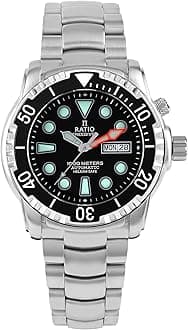 FreeDiver Helium-Safe Dive Watch Sapphire Crystal Analog Japanese Automatic Diver Watch 1000M Water Resistant Diving Watch for Men