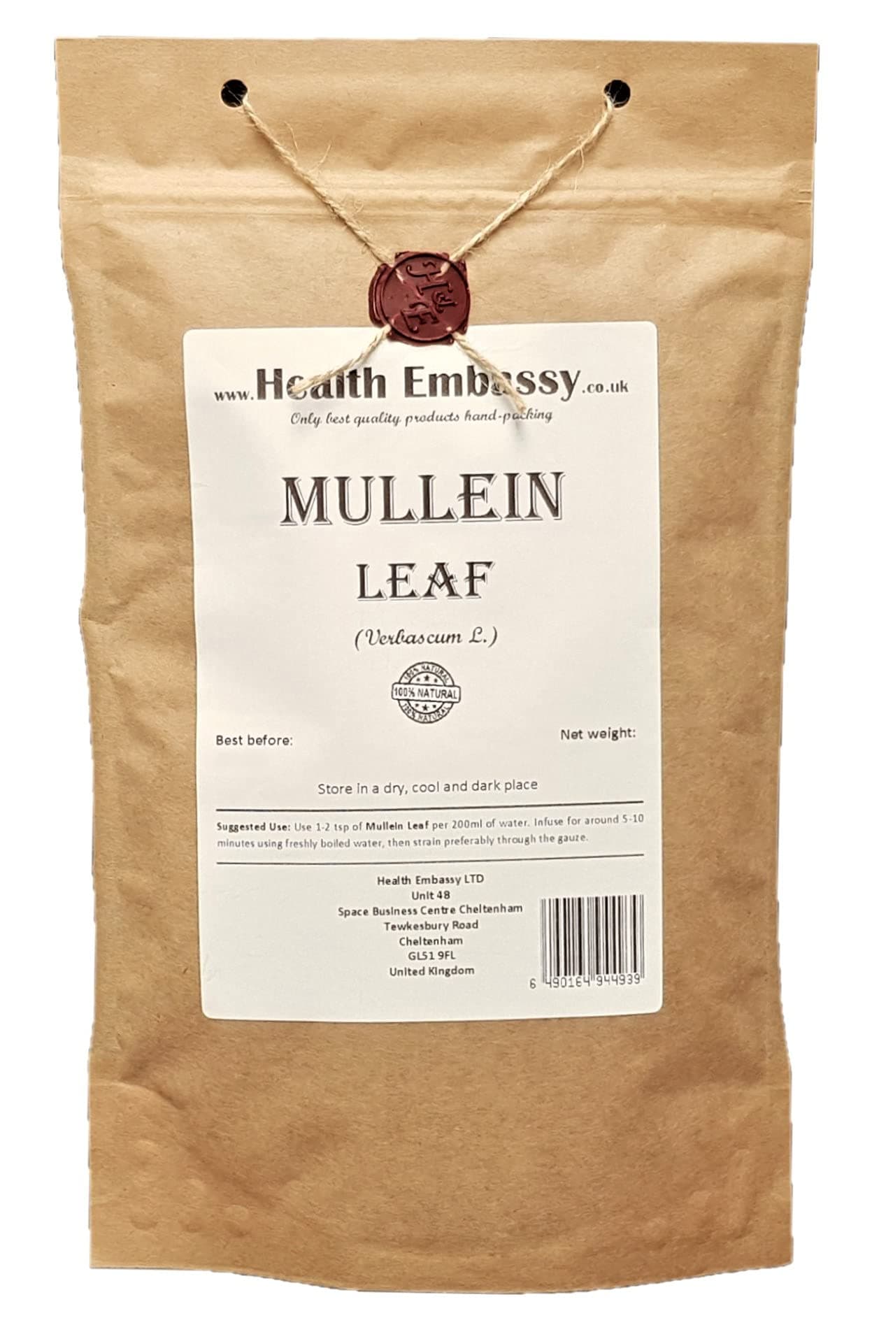 Mullein Leaf (Verbascum L) Loose Herbal Tea (100g)