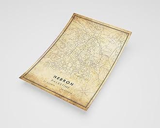MG Global Rustic Poster of Hebron Palestine | 11x17 12x18 16x24 24x36 Vintage Unframed Print | Antique Hometown City Wall Art for Gift | Home Office Decor
