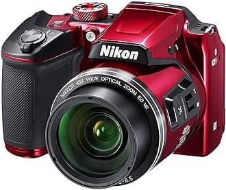 Nikon B500 Coolpix Digital Compact Camera - Red