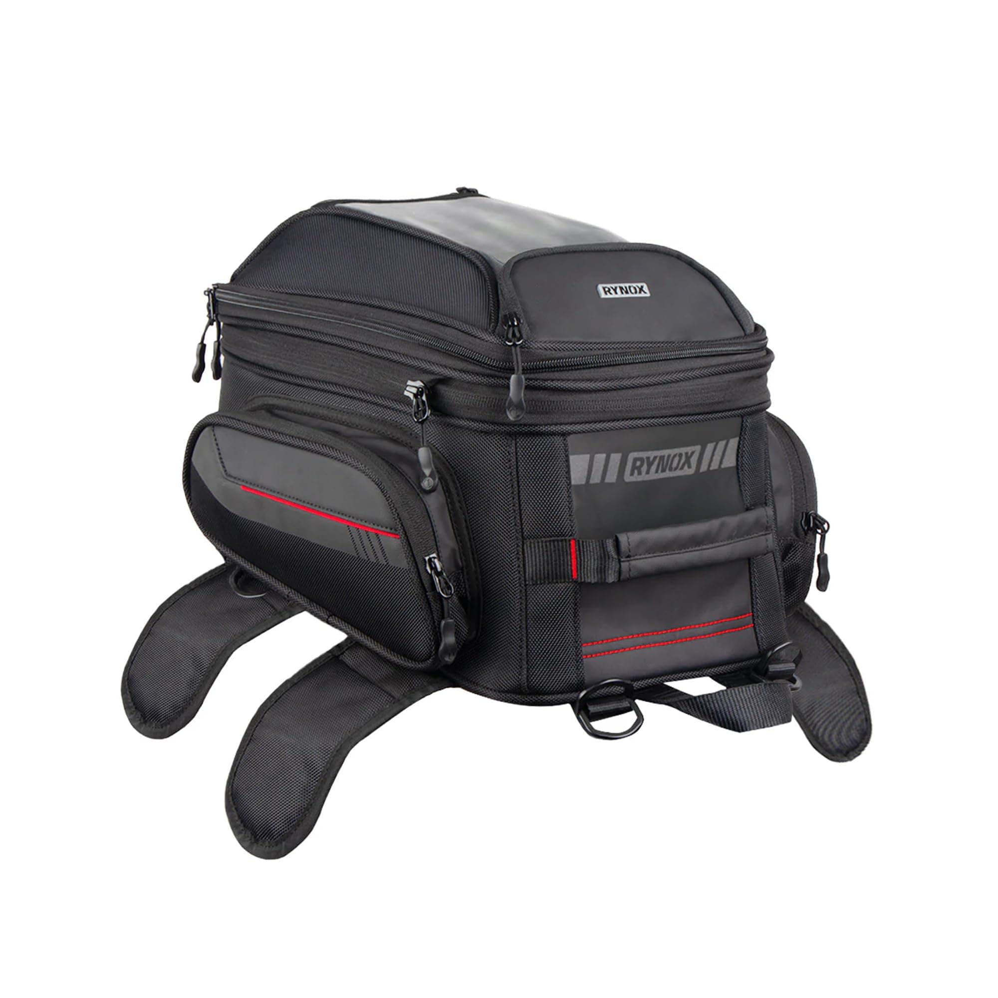 Optimus 3 Tank Bag 21L| Durable Polyester Fabric | Genuine 3M Retro- Reflective Trims | Genuine YKK Plastic Fittings - Black, 21 LTR