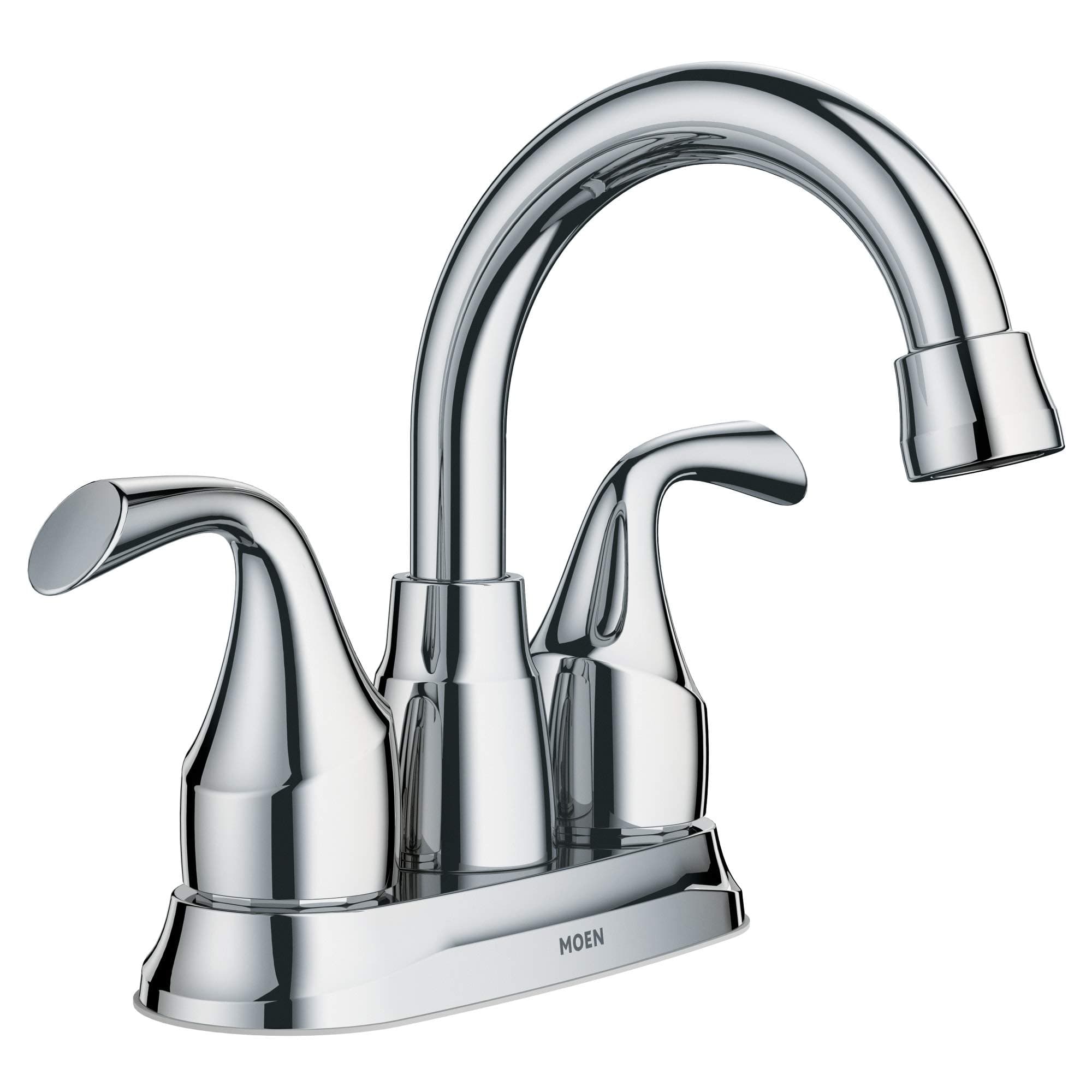 Idora Chrome Two-Handle Centerset Bathroom Sink Faucet with Drain Assembly, 84115