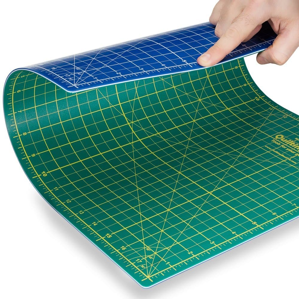 18" x 24" Blue & Green Cutting Mat for Sewing, Quilting, Arts & Crafts