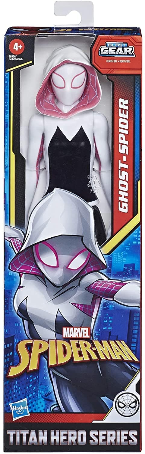 TOGETIC Marvel Spider-Man: Into The Spider-Verse Titan Series Gwen Action Figure 12 Inches