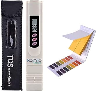 - Imported Digital LCD TDS Meter for RO Water Filter Tester and Measuring with pH 1-14 Test Indicator Litmus pH Paper, ph Meter, Water and Soil testing with 80 Strips 1-14 Test Indicators