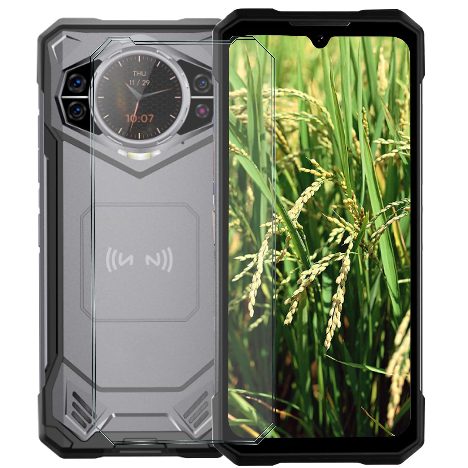 Glass for Doogee S200/Doogee S200 X/Max/Ultra Screen Protector Tempered Glass (6.72 inches),9H Hardness HD Clear Anti-Fingerprint Film [2-Pack]