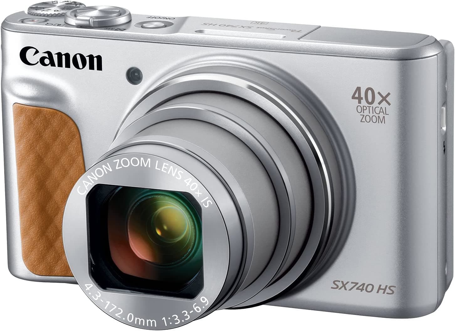 PowerShot SX740 Digital Camera w/40x Optical Zoom & 3 Inch Tilt LCD - 4K Video, Wi-Fi, NFC, Bluetooth Enabled (Silver)