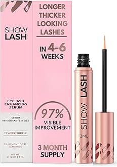 LeVaye Cosmetics Show Lash Eyelash Serum for Longer, Thicker, Gorgeous Looking Lashes, Cruelty Free Lash Serum