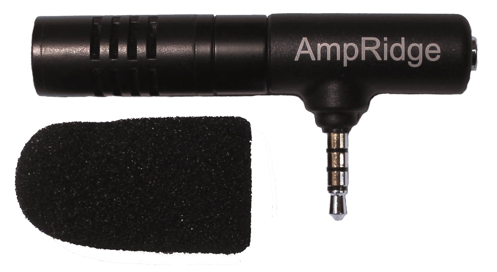 Ampridge MightyMic S iPhone Shotgun Condenser Video Microphone with Headphone Monitor