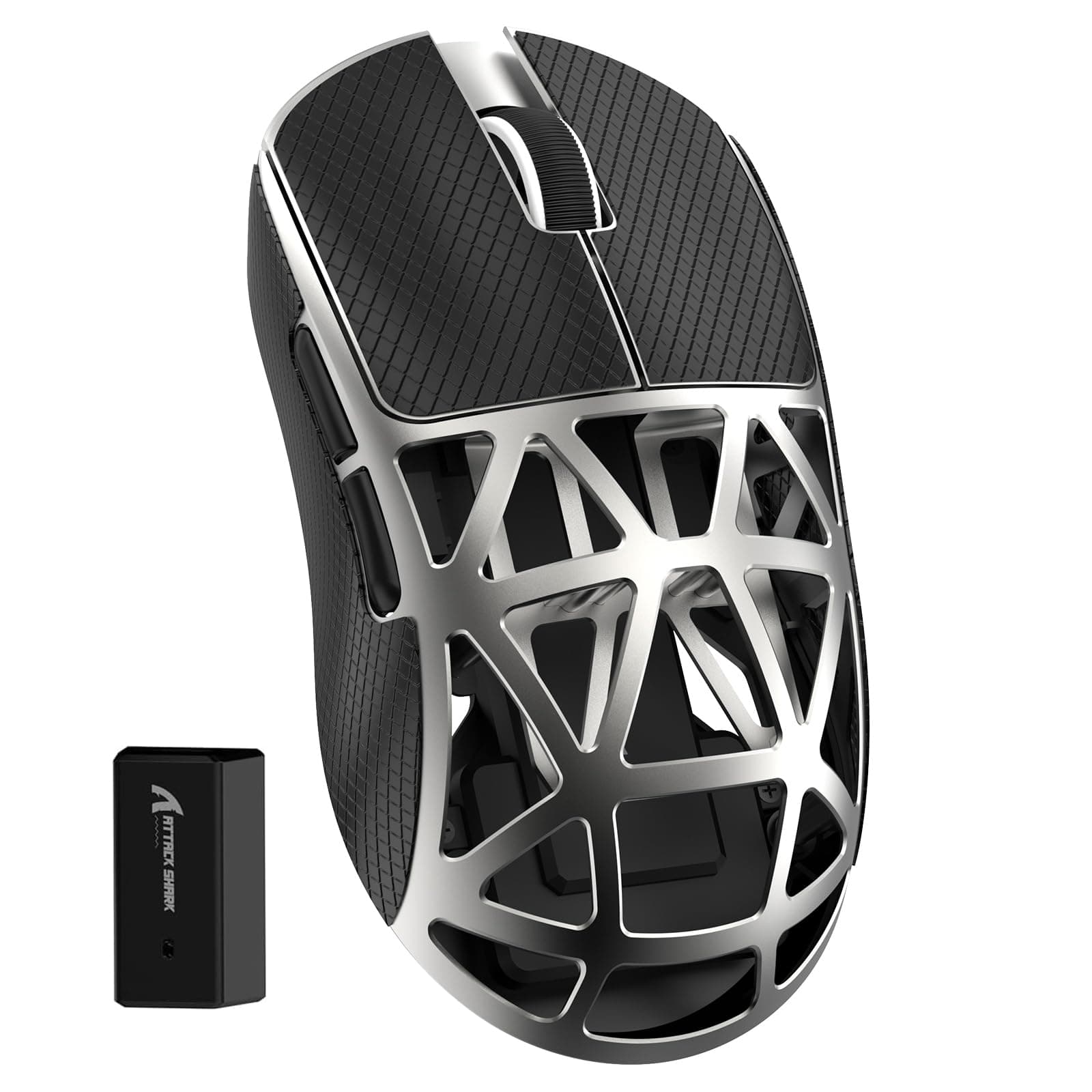ZIYOU LANG x Attack Shark R2 Superlight Wireless Gaming Mouse,Magnesium Alloy, PixArt PAW 3950 Sensor,Adjustable 42K DPI,8K Hz Polling Rate,5 Programmable Button,Long Battery Life,PC/Mac/Xbox/PS-Grey