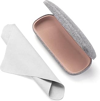 Marvolia Glasses Case Hard Shell Eyeglasses Case Linen Fabrics Protective Case for Sunglasses Eyeglasse for Men Women