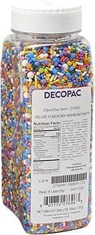 DecoPac Fusion Mix Candy Sprinkles, 26oz, Fancy Sprinkles in Handheld Container, Edible Sprinkles For Celebration Cakes, Cupcakes, Cookies & Donuts