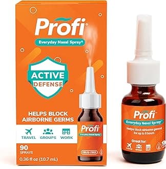 Profi™ Everyday Nasal Spray - Helps Defend Against Airborne Germs, Lasts Up to 8 Hours, Advanced Nasal Spray for Air Travel, Work, Conferences & Indoor Gatherings - 90 Sprays, 0.36 FL OZ