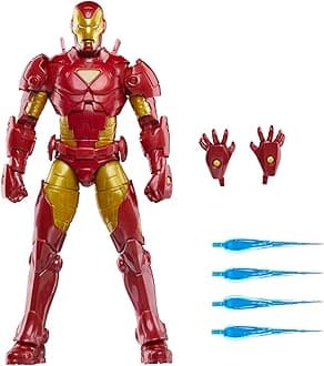 Legends Series Iron Man (Model 20), Iron Man Comics Collectible 6-Inch Action Figure, Retro-Inspired Blister Card