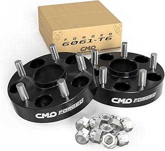 Customadeonly 5x108 Wheel Spacers 32mm (1.25 Inch) Forged Hubcentric Black Compatible with Ford Fusion, Jaguar F-Type XF XJ XK XE S-Type X-Type, Lincoln LS MKZ MKC Continental (2pcs, 63.4mm, M12x1.5)