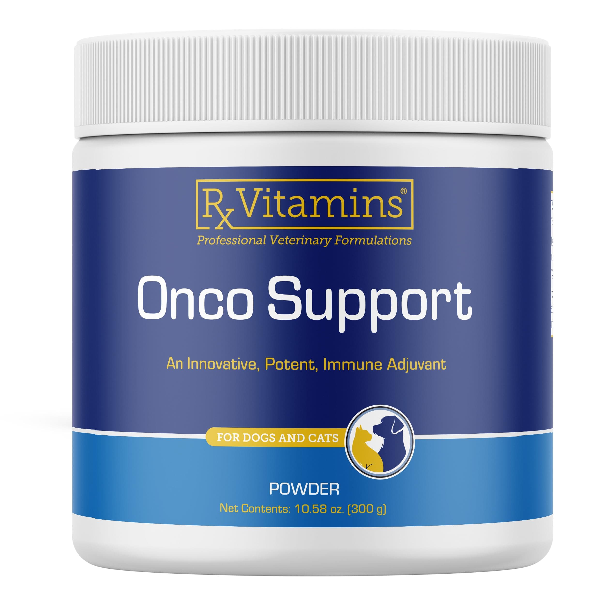 Rx Vitamins Onco Support - Dog & Cat Immune Support Supplement with Milk Thistle, Spirulina, Kelp Powder - Aids in Gut Health and Digestive Support - 300g