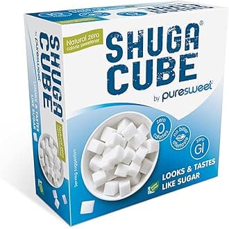 – Shuga® Cube, Zero Calorie Sugar Cubes (48), Sugar Free, 100% Natural, No bitter Aftertaste, Vegan.