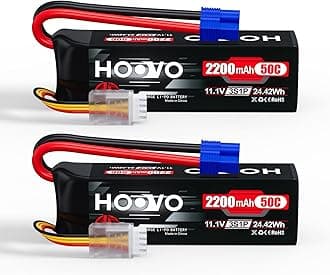 HOOVO 3S 11.1V Lipo Battery 2200mAh 50C with EC3 Plug for RC Car Boat Truck Multi-Motor Heli Airplane Quadcopter Helicopter Hobby