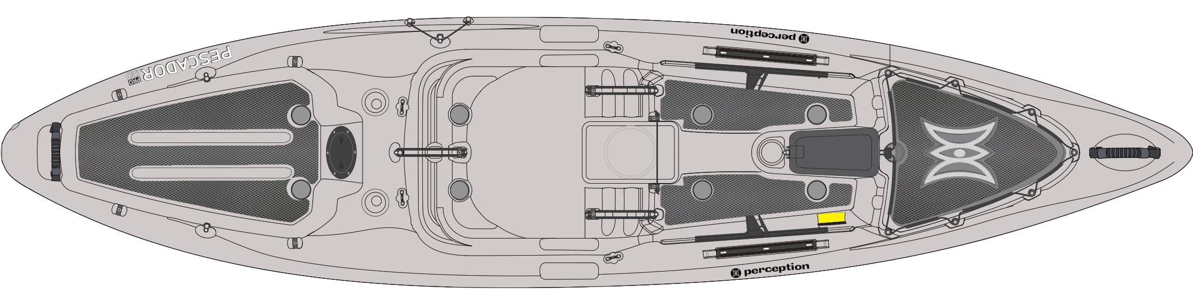 Kayaks Unisex's Wilderness Systems Silent Traction, Black, One Size