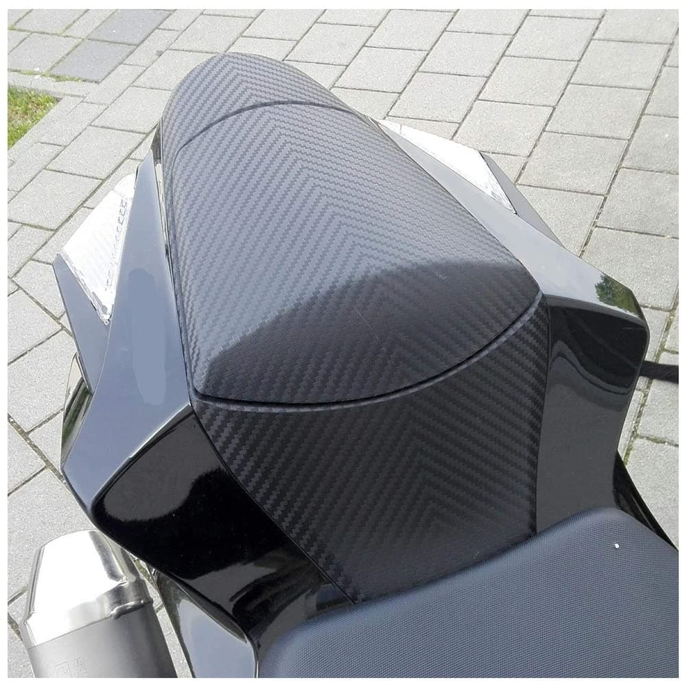 Motorcycle Carbon Pattern Rear Passenger Pillion Solo Fairing Tail Cover Rear Seat Cowl for GSXR600 GSXR750 GSXR GSX-R 600 750 2011-2015 2016 2017 2018 2019 2020 2021 2022 2023 (Matte Black)