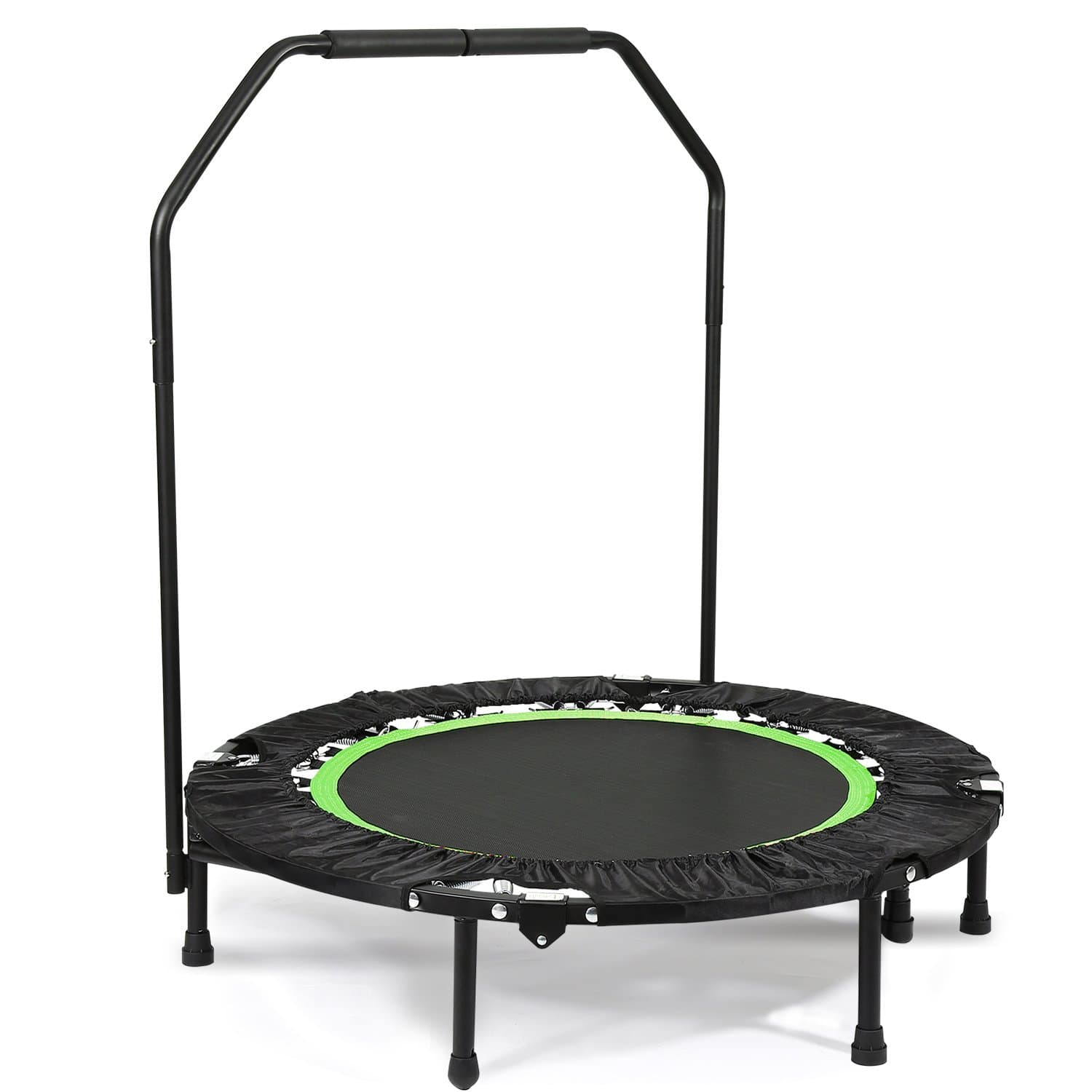 Serface Fitness Workout Adjustable Angle 40" Mini Rebounder Trampoline with Adjustable Handrail (UK STOCK)