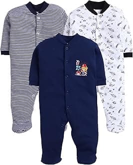 Kid's Cotton All Over Print Night Suits Pack Of 3