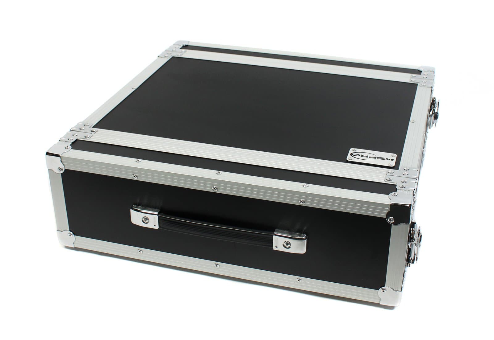 XSPRO XS3U-14 3 Space ATA Rack Flight Case - Front Back Rails 14" Depth