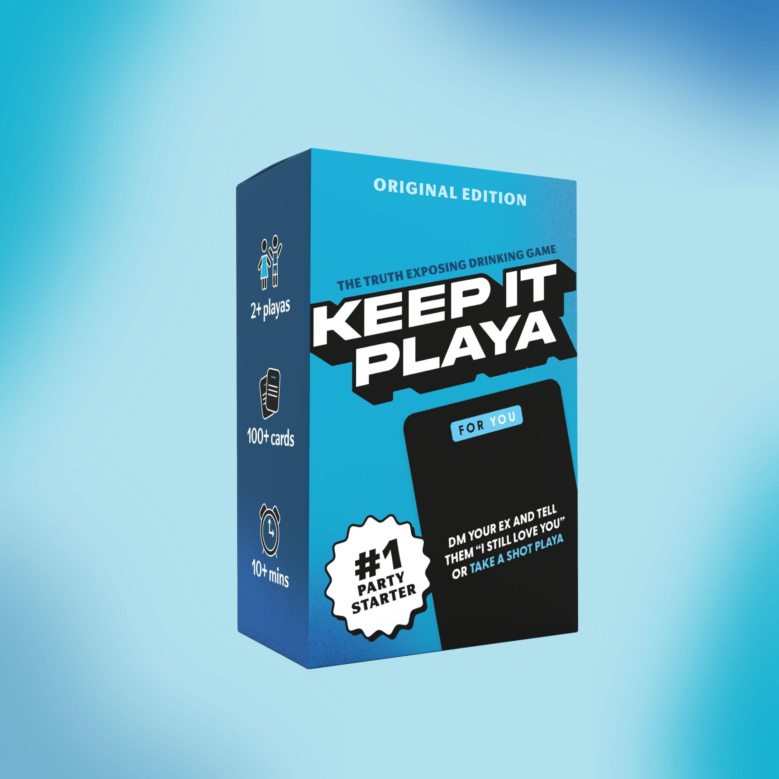 Keep it Playa Party Drinking Card Game for Adults, 100 Entertaining Cards, Perfect for Girls Night and Game Night