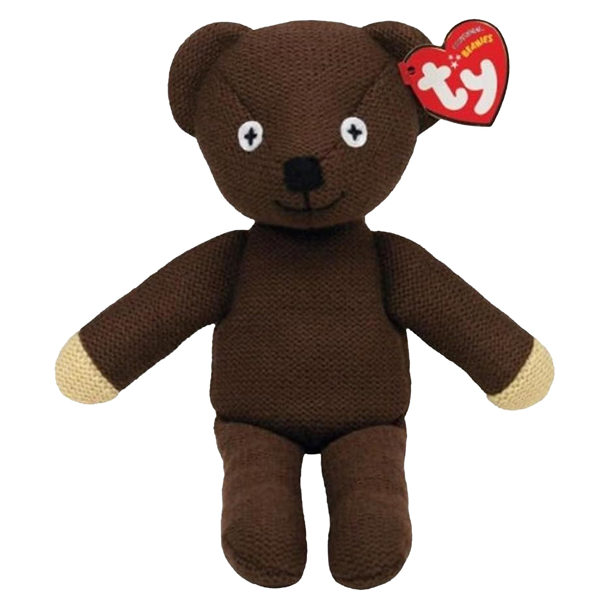 TY Mr. Bean Teddy Bear Regular – Iconic Soft Plush Toy from the Classic TV Show – Collectible Stuffed Plushie for Kids & Fans – Cuddly Soft Toy Gift for Boys & Girls