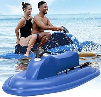 Summer Electric Motor Boat Jet Ski Inflatable Boat With 500WUnderwater Scooter-10000mAh Battery SUP Motor Underwater Scooter for Adults,Kids Sea Diving Swimming Equipment,Boat