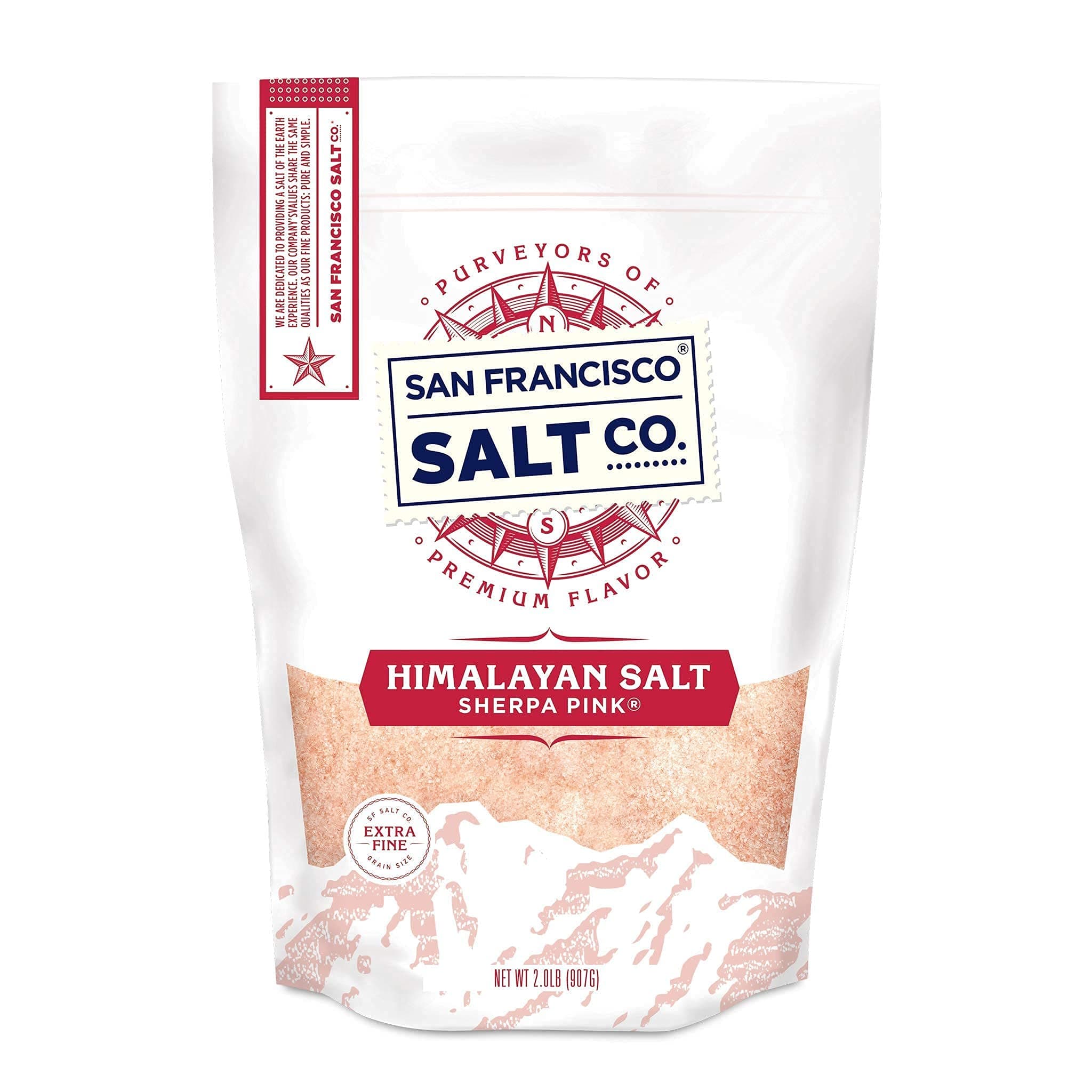 Himalayan Salt – Extra-Fine Grain, 2 lbs. | All-Natural, Gluten-Free, No Additives | Perfect for Everyday Cooking & Recipes